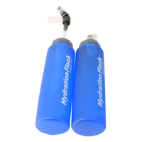 500ML Recycable, food-graded, safety collapsible soft flask hydration bottle FDA approved drinking tube water flask