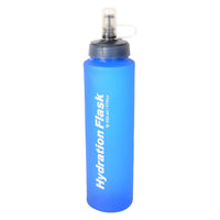 500ML Recycable, food-graded, safety collapsible soft flask hydration bottle FDA approved drinking tube water flask