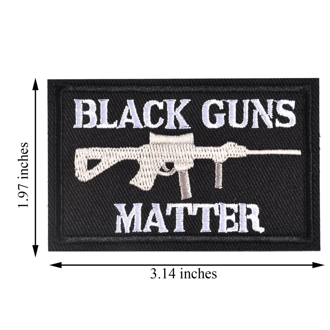 Black Guns Matter - 2x3 Decorative Morale Patch (Multicam with Spice), Black