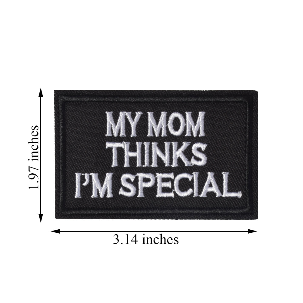 My Mom Thinks I'm Special & I'm A Bad Influence Tactical Military Morale Patch for Tactical Gear