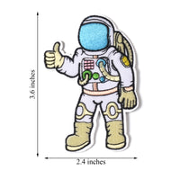 3 Pcs Iron-on Applique Embroidered Patch (HAVE A NICE DAY, Astronaut - A journey to space and Love Earth)