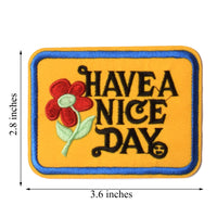 J.CARP Have a Nice Day Patches, Size 2.8 by 3.5 inch, 10PCS
