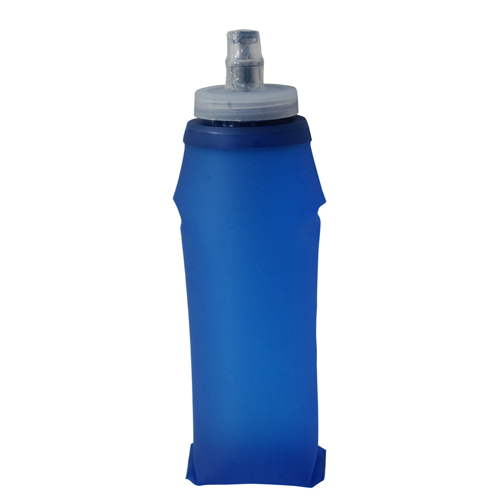 300ml, 500ml, 600ml square bottom large filling cap leakproof hydration bottle soft flask food-graded BPA-free