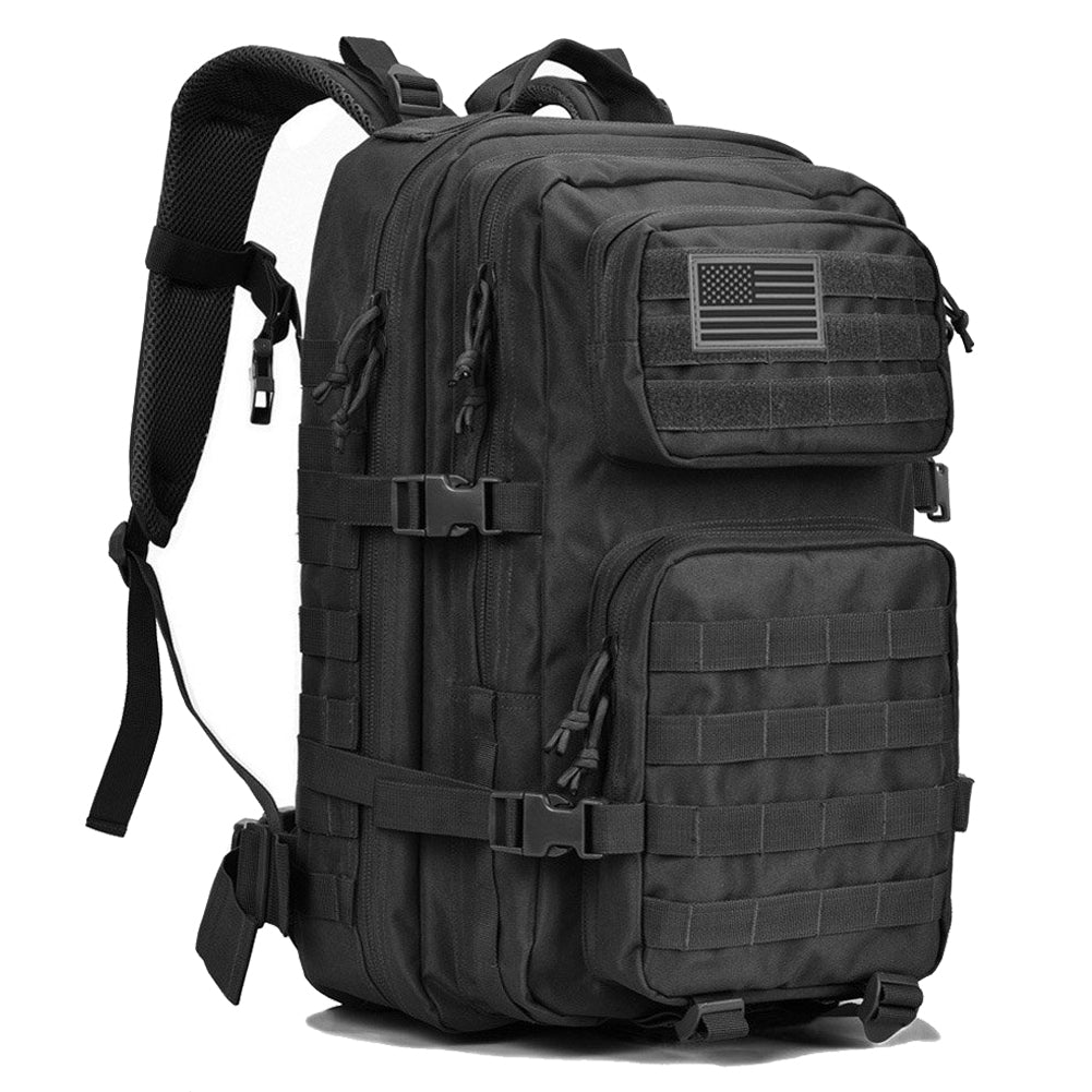 Military Tactical Backpack Large 3 Day Assault Pack Army Molle Bug Out Bag Backpacks Black…