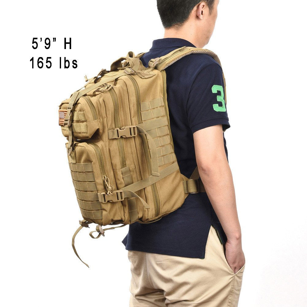 Custom Sample - Military Tactical Backpack Small Assault Pack Army Molle Bug Out Bag Backpacks