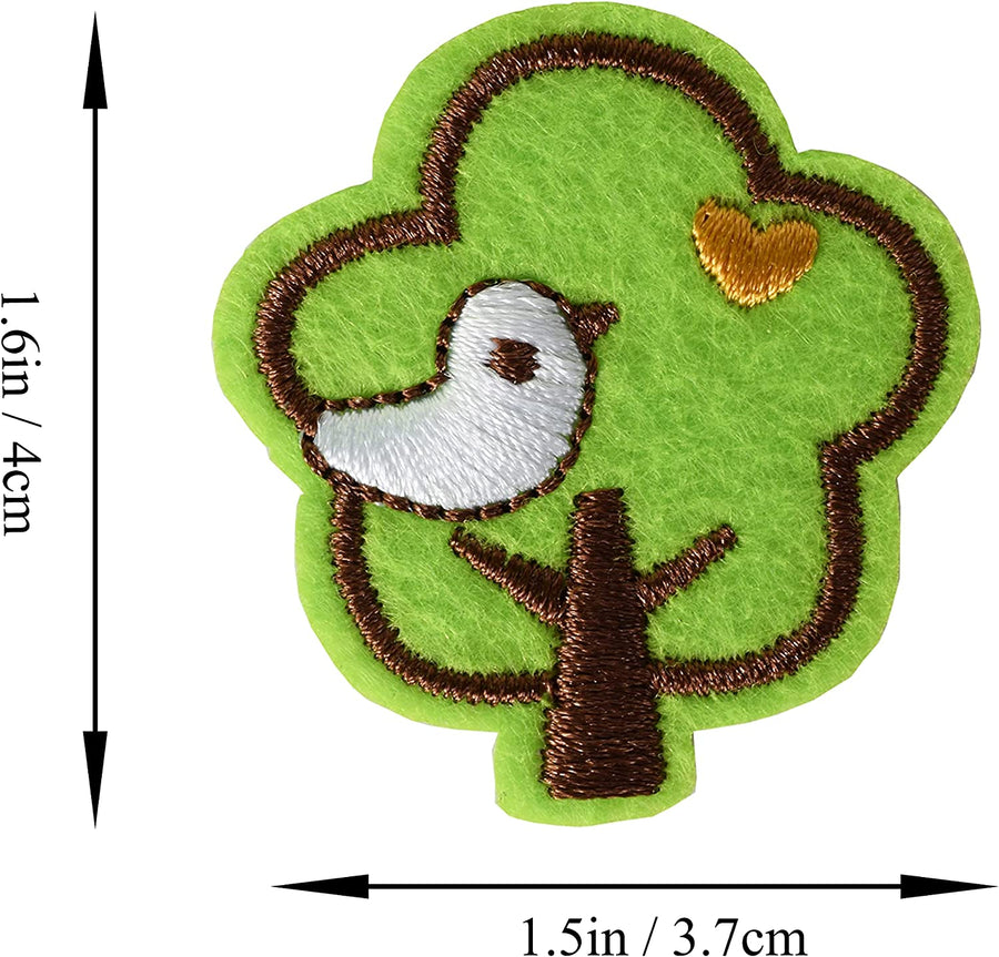 5Pcs Bird Embroidered Iron on Patch for Clothes, Iron-on Patches / Sew-on Appliques Patches for Clothing, Jackets, Backpacks, Caps, Jeans