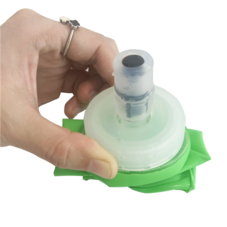 300ml, 500ml, 600ml square bottom large filling cap leakproof hydration bottle soft flask food-graded BPA-free