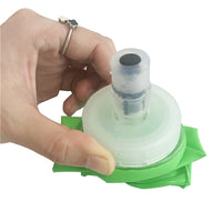 300ml, 500ml, 600ml square bottom large filling cap leakproof hydration bottle soft flask food-graded BPA-free