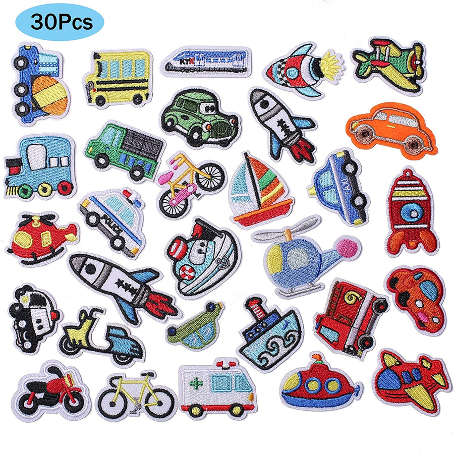 60Pcs Random Assorted Iron on Patches, Cute Sewing Applique for Jackets,  Hats, Backpacks, Jeans, DIY Accessories