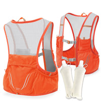 Lightweight durable hydration vest for running events marathon biking cycling with soft water flasks included