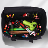 Tool Box with Wheels, Rolling Tool Bag, Deep Box, Black, Deep Box With Wheels (Bag only, No Tools)