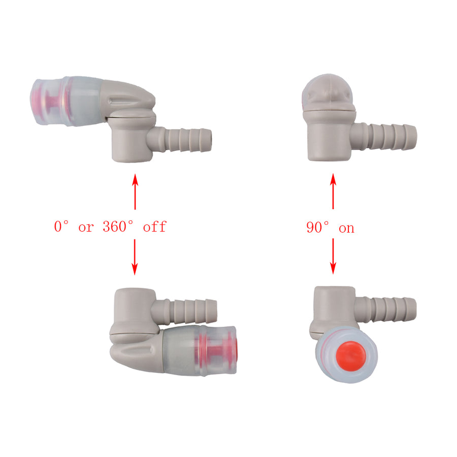 Rotation ON-Off Switch Bite Valve Tube Nozzle Replacement Water Bladder