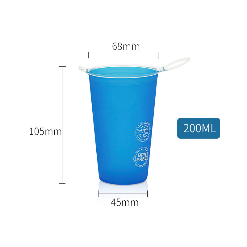 Collapsible Reusable Race Cups, 200ml / 7oz - Eco Portable Travel Cup for Sports Events, Marathons and Festivals