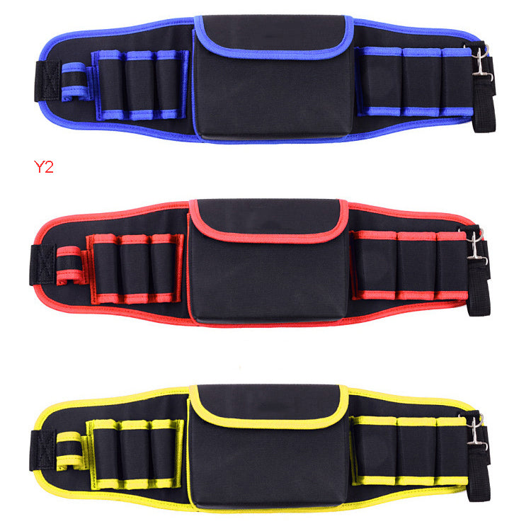 Heavy Duty Construction Tool Belt, Waist Tool Bag, Work Apron, Tool Pouch, with Poly Web Belt Quick Release Buckle