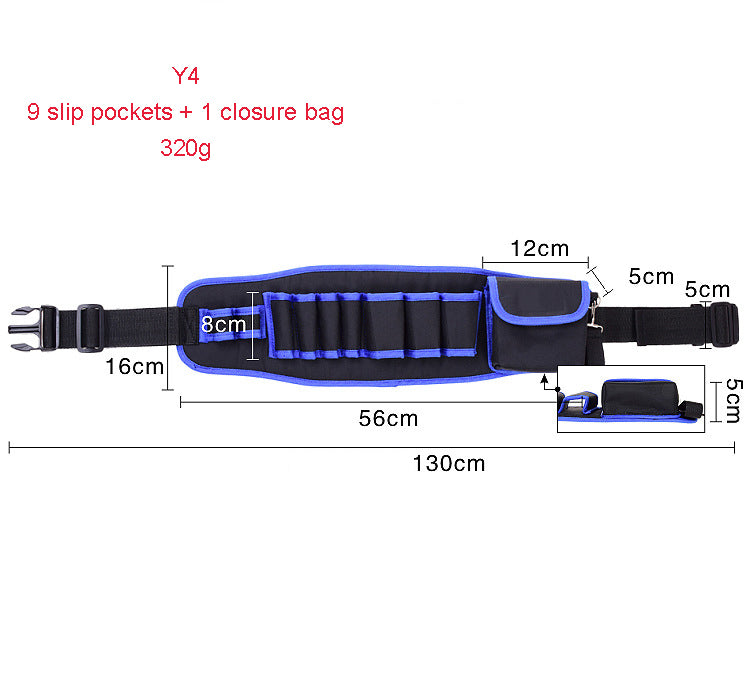 Multiple Various Tool Bag, Electrician Tool Bag, Open Top Tool Bags, Many Pockets Can Hold Many Tools, More Convenient to Carry Tools (Tools not included, Bag only)