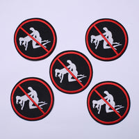 5Pcs Don't Make Love Patches Embroidered Iron on Patch for Clothes, Iron-on Patches / Sew-on Appliques Patches for Clothing, Jackets, Backpacks, Caps, Jeans