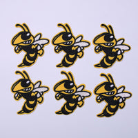 5Pcs Hornet Angry Bee Embroidered Iron on Patch for Clothes, Iron-on Patches / Sew-on Appliques Patches for Clothing, Jackets, Backpacks, Caps, Jeans