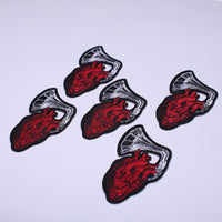 5Pcs Let My Heart Be Heard Embroidered Iron on Patch for Clothes, Iron-on Patches / Sew-on Appliques Patches for Clothing, Jackets, Backpacks, Caps, Jeans