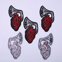 5Pcs Let My Heart Be Heard Embroidered Iron on Patch for Clothes, Iron-on Patches / Sew-on Appliques Patches for Clothing, Jackets, Backpacks, Caps, Jeans