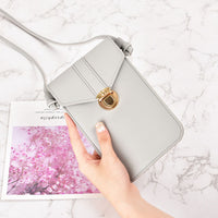 2021 new design womens leather cell phone bag pvc crossbody cell phone bag shoulder phone bag