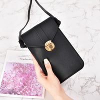 2021 new design womens leather cell phone bag pvc crossbody cell phone bag shoulder phone bag