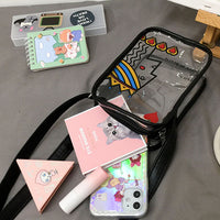 2021 new design ziplock bag phone clear pvc phone pouch bag womens phone bag