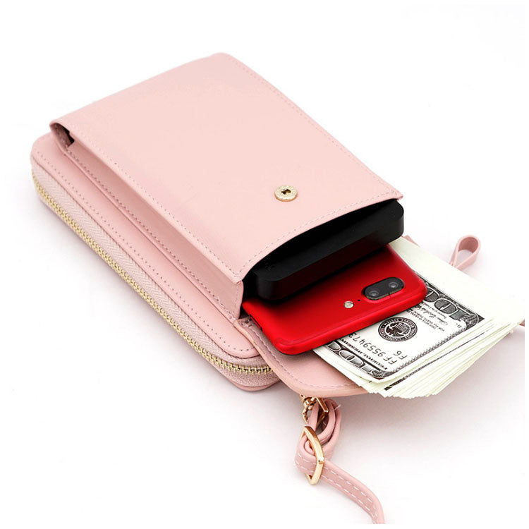 crossbody cell phone bag for women wallet purse shoulder bag handbag lightweight PU mobile phone bags