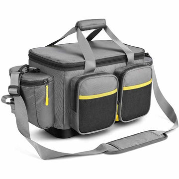 Fishing Tackle Bag, Water-Resistant Polyester Material Fishing Tackle Storage Bag with Padded Shoulder Strap and Non-Slip Base Suitable for 3600 3700 Tackle Box