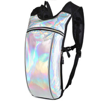 2 liter rave holographic hydration pack for hiking running biking festival party hydration backpack