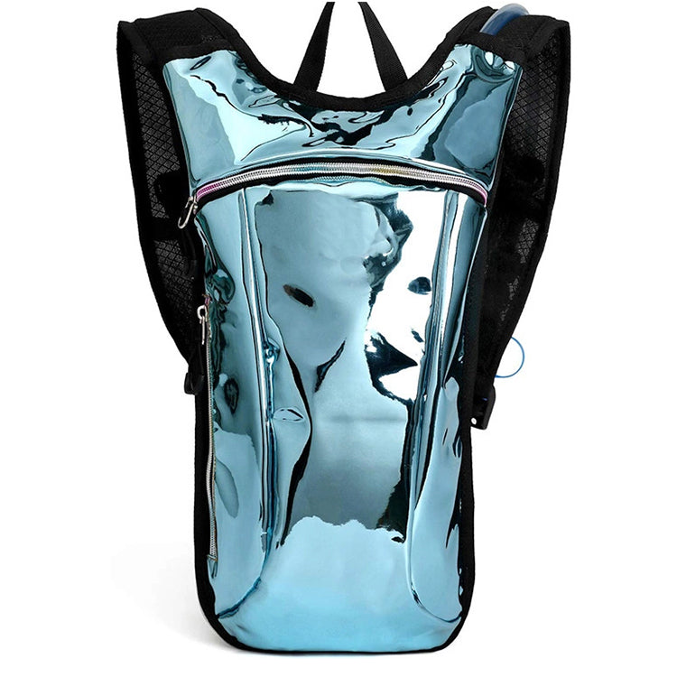 2 liter rave holographic hydration pack for hiking running biking festival party hydration backpack