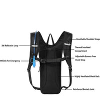 2 liter rave holographic hydration pack for hiking running biking festival party hydration backpack