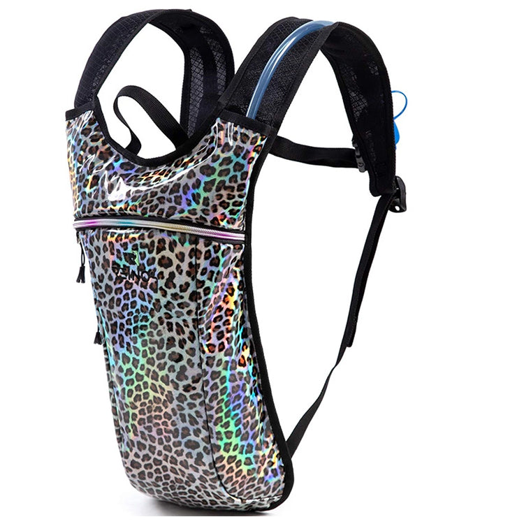 2 liter rave holographic hydration pack for hiking running biking festival party hydration backpack