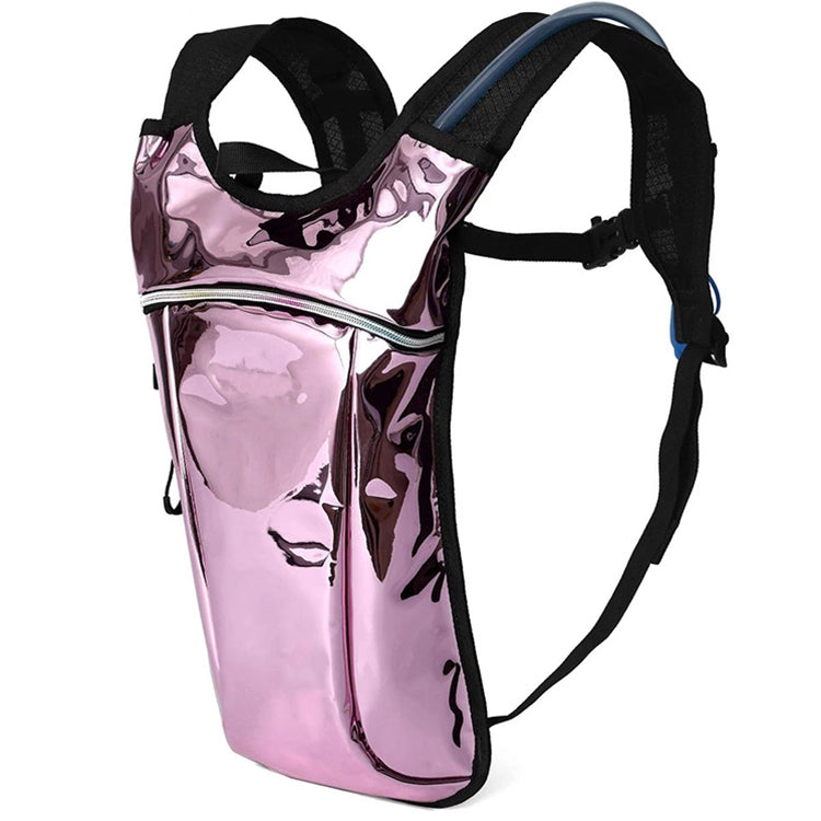 2 liter rave holographic hydration pack for hiking running biking festival party hydration backpack