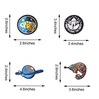 Embroidered Iron on Patches, Cute Sewing Applique for Jackets, Hats, Backpacks, Jeans, DIY Accessories, (42pcs)