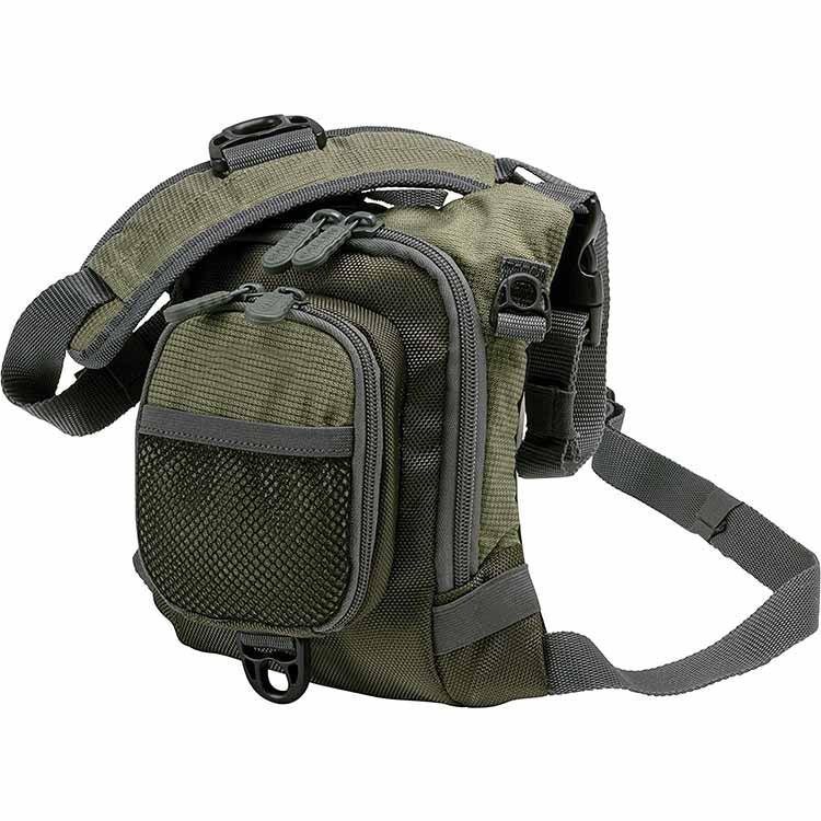 Creek Micro Fishing Chest Vest, Olive small fly fishing chest vest