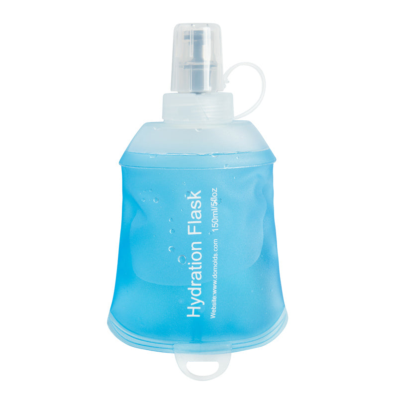 500ML, 250ML, 150ML Recycable, food-graded, safety collapsible soft flask hydration bottle FDA approved leakproof