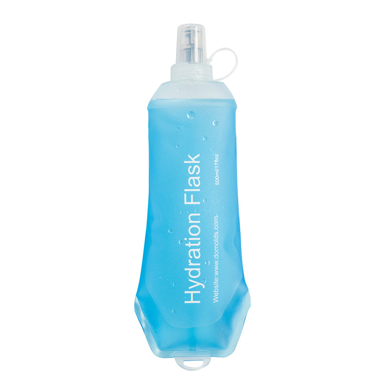 500ML, 250ML, 150ML Recycable, food-graded, safety collapsible soft flask hydration bottle FDA approved leakproof